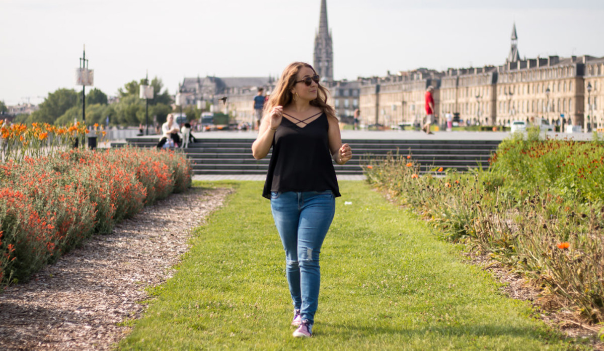 Portrait de la blogueuse Camille in Bordeaux